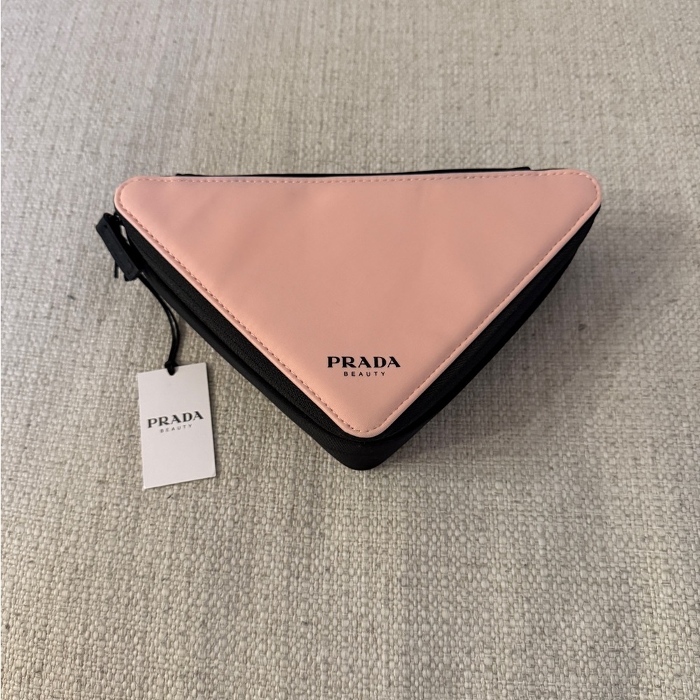 Prada Pink and Black Beauty Pouch